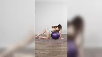 Bikini Workout Yoga Ball Exercise #maskedmodelfit #fitness #fitnessmodel #shorts #shortvideo #viral #3