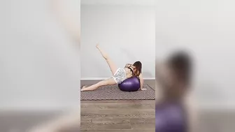 Bikini Workout Yoga Ball Exercise #maskedmodelfit #fitness #fitnessmodel #shorts #shortvideo #viral #4