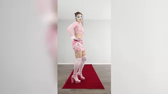 Spring Sexy Pink Outfit #maskedmodelvids #short #shortsvideo #shorts #viral #trending #trends #3