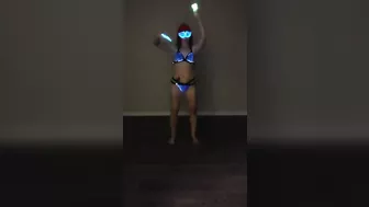 Sexy Glow In The Dark LED Bikini Festival Lumisonata #maskedmodelvids #shorts #tiktok #short #viral #2