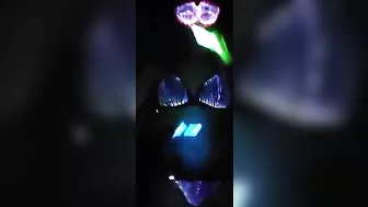 Sexy Glow In The Dark LED Bikini Festival Lumisonata #maskedmodelvids #shorts #tiktok #short #viral #4