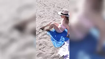 Sexy Bikini Beach Play In The Sand #4