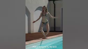 POV: a ballerina by the pool