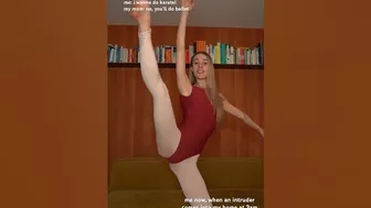 ballet really helps! #ballerina #flexible