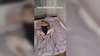 accurate video of how ballerinas sleep #3