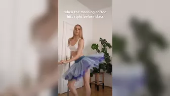 that caffeinated feeling is the best #ballerina #dance #2