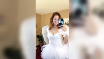 Woman In Angel Costume | Ethereallovebug #fashion #tryon #halloween #angel #3