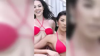 Valentine's Day with Jenn Lee and Hailey Rayk Bikini Models #4