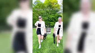 When you get to dress your mom in your clothes ♥️♥️ #happymothersday #momanddaughtervlog #ootdfashion #4