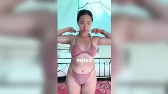 Taiwanese Woman In Thong - Styling Bikini Tops #2