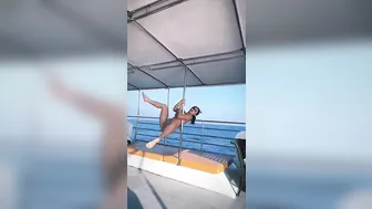 Thong Bikini Pole Dancing On Boat #3