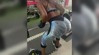 Peruvian Woman Sexy Back Workout