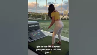 the best hype woman ???? #topgolf #bestiegoals