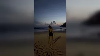 Evening at the beach #shortvideo #viral #fashion #youtubeshorts #beach h #4