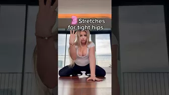 Try these stretches for your tight hips! #flexibility