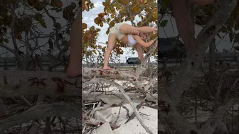 Would you climb a tree with me?! #flexibility #stretching #yogagirl