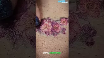 Shorts Temporary Realistic Tattoo Flower. ???????????? #tattoo #tattoosticker #temporarytattoo