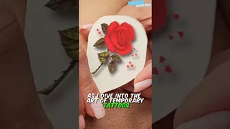 Design Your Own Rose Temporary Tattoo! ❤️ #tattoo #tattoosticker #temporarytattoo