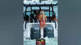 Pretty Lady in Miami! BEST Boat Scene