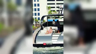 Luxury ride in Miami on a $3 million yacht♥️♥️♥️♥️❤️‍♥️♥️ Boat Zone #4