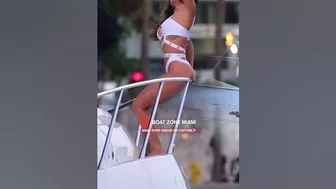 Living the High Life: Lady's Luxury Yacht Ride in Miami!