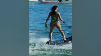 SKILLED Girl on the Miami Sandbar !!