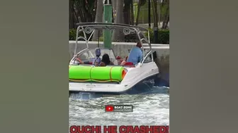 WTF!! Boat CRASHED in Purpose?