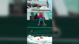 DEATH Wish !! INSANE Guy at Haulover Inlet | Boat Zone Miami